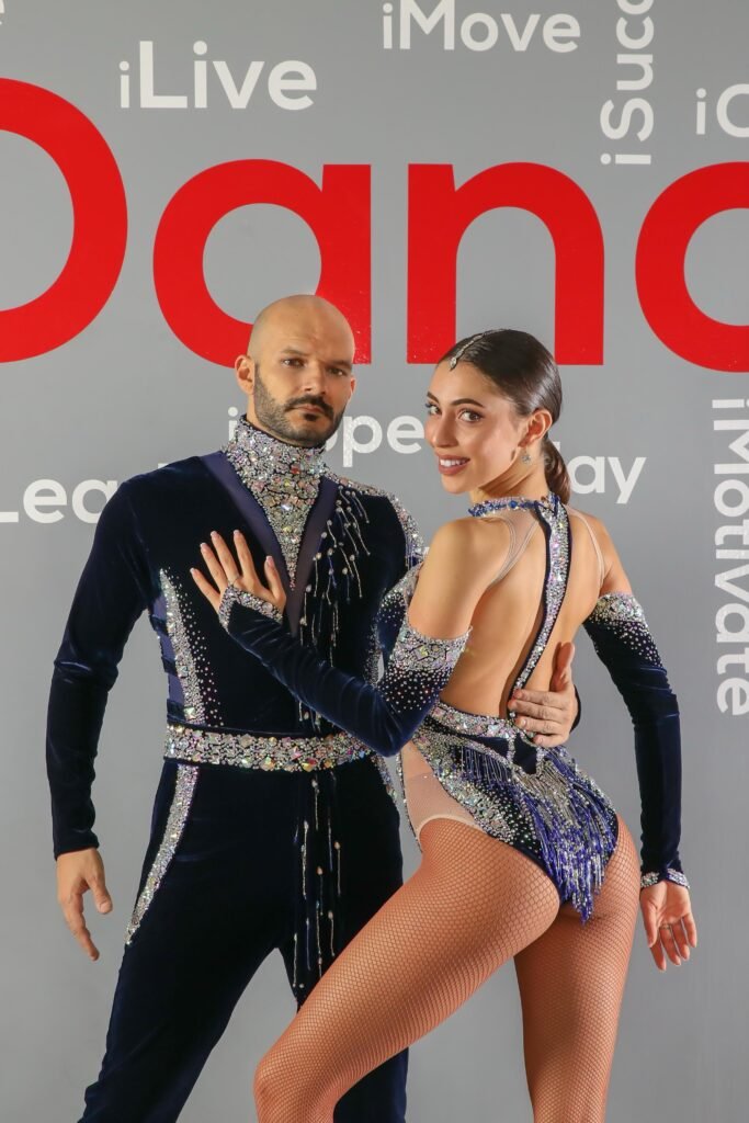 John and Kelly performing partner choreography